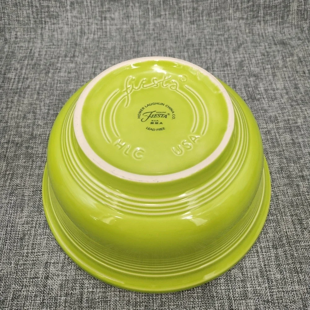 Fiesta Chartreuse Medium & Small Flared Mixing Bowl Set Free Shipping
